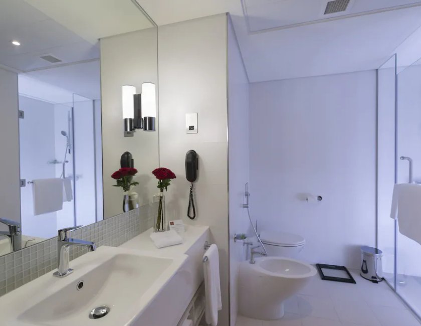 Apartamento Con Cocina 2 habitaciones 2 Camas dobles del hotel Adagio Abu Dhabi Al Bustan. Foto 9