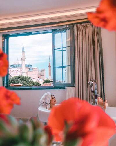 Habitación Loft con vistas a Santa Sofía del hotel Sura Hagia Sophia. Foto 1
