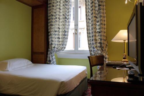 Habitación Individual del hotel Albani Firenze. Foto 3