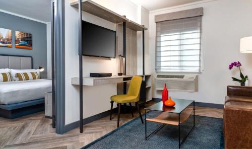 Suite Premier de 1 dormitorio del hotel Citadines Connect Fifth Avenue New York. Foto 11