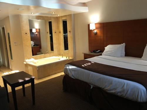 Suite Estudio Deluxe con cama extragrande - No fumadores del hotel Ramada Rockville Centre. Foto 4