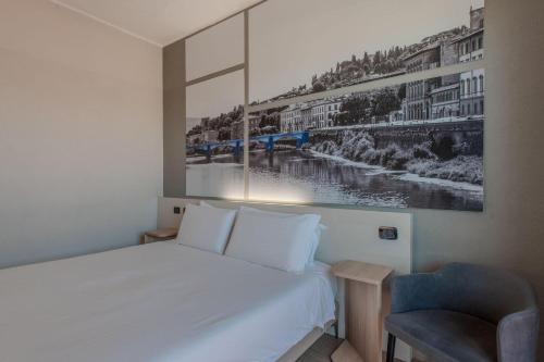 Habitación Doble adaptada para personas con movilidad reducida del hotel ByB Firenze Nuovo Palazzo Di Giustizia. Foto 3