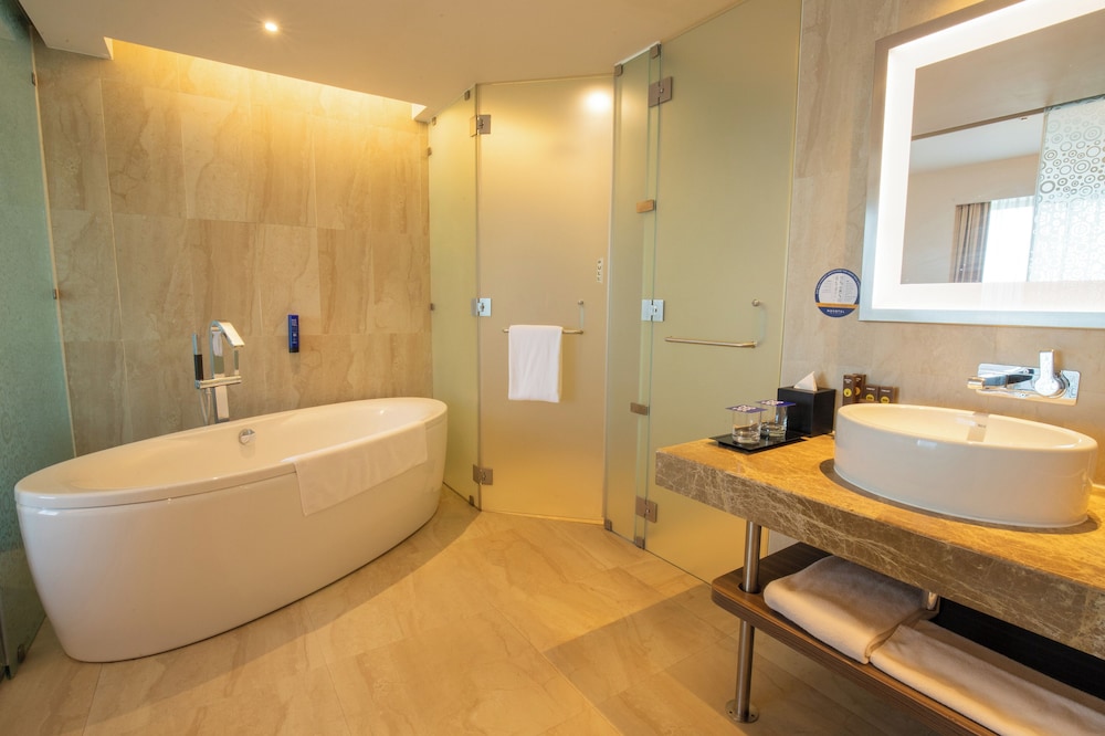 Habitación ejecutiva, 1 cama de matrimonio grande del hotel Novotel Pune Viman Nagar. Foto 5