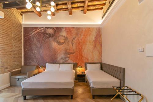 Habitación Triple Deluxe del hotel Accademia