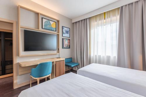 Habitación Doble - 2 camas del hotel Hilton Garden Inn Rome Colosseum