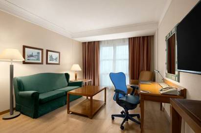 Suite Junior del hotel Hilton Rome Airport
