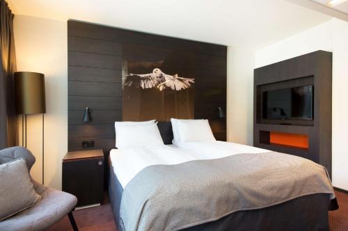 Habitación Superior con cama extragrande del hotel Scandic Ørnen