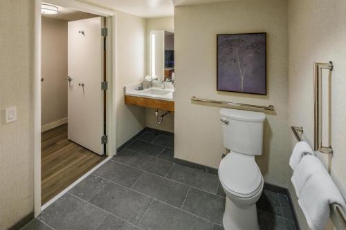 Habitación King con bañera accesible - Adaptada para movilidad reducida - No fumadores del hotel Doubletree By Hilton Rochester
