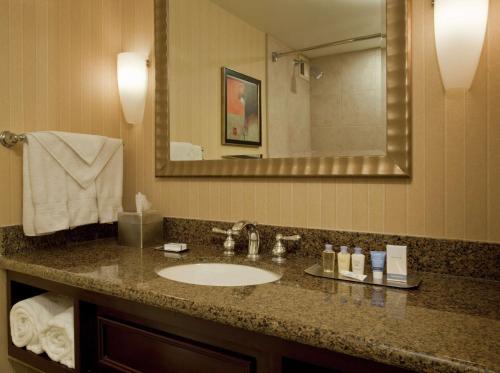 Habitación King con balcón del hotel Doubletree By Hilton Syracuse. Foto 1