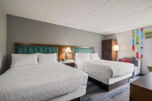 Habitación adaptada para personas con discapacidad auditiva - No fumadores - 2 camas dobles del hotel Hampton Inn Ridgefield Park