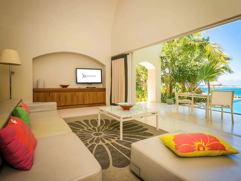 Villa VIP de Playa SO, 2 dormitorios, 1 sala de estar, jardín privado con piscina climatizada, frente a la playa del hotel So/ Sofitel Mauritius. Foto 10