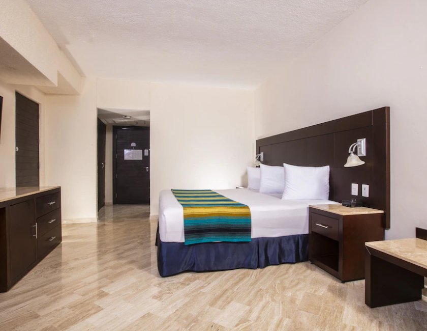 Habitación doble Vista Mar 1 Cama king Con Vistas Normal del hotel Crown Paradise Club Cancun All Inclusive. Foto 2