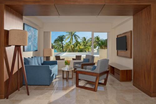 Suite Junior con terraza del hotel Dreams Sands Cancun Resort and Spa - All Inclusive