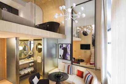 Habitación Dúplex del hotel Le Cinq Codet. Foto 9