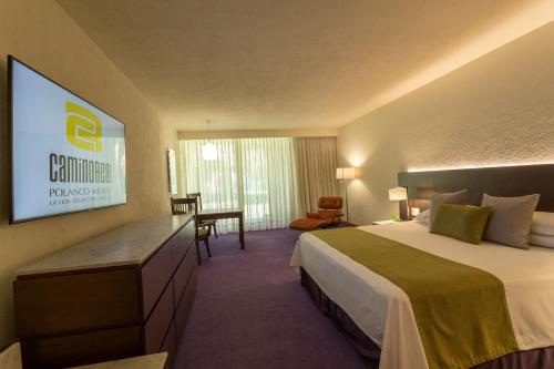 Deluxe Superior con vistas al jardín - 1 cama extragrande del hotel Camino Real Polanco Mexico. Foto 1