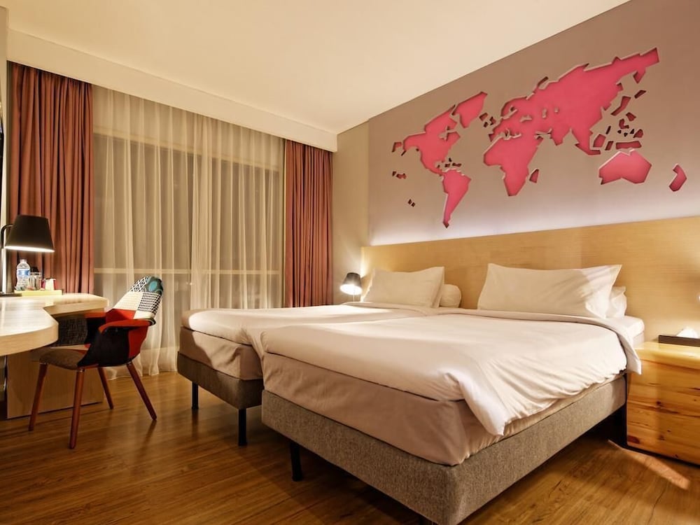 Habitación Superior con Dos Camas Individuales del hotel Ibis Styles Jakarta Airport