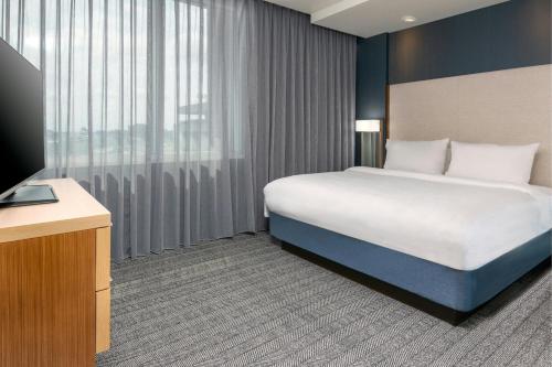 Estudio con cama extragrande y sofá cama del hotel COURTYARD BUFFALO DOWNTOWN/CANALSIDE. Foto 1