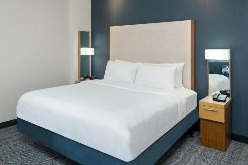 Habitación Doble - adaptada para personas con problemas de audición - cama extragrande del hotel COURTYARD BUFFALO DOWNTOWN/CANALSIDE. Foto 1