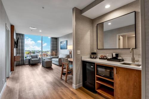 Suite con cama extragrande del hotel EMBASSY SUITES BUFFALO. Foto 13