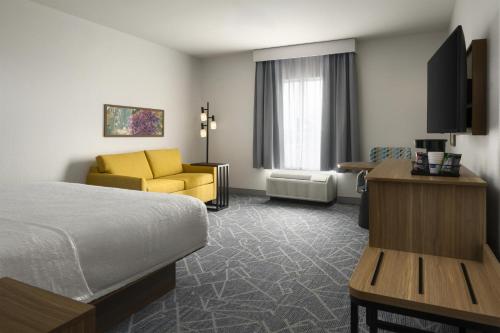Habitación con cama extragrande y sofá cama - No fumadores del hotel HAMPTON INN and SUITES ROCHESTER/HENRIETTA