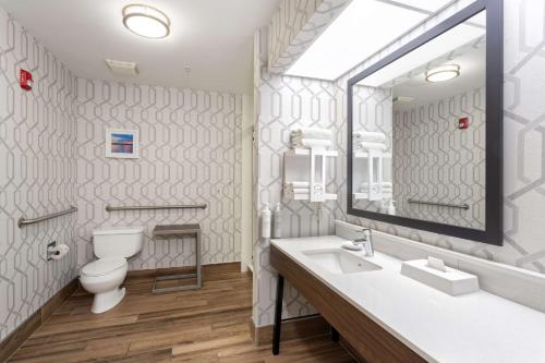 Habitación adaptada para personas de movilidad reducida - No fumadores - Cama extragrande del hotel HAMPTON INN BUFFALO-SOUTH-I-90. Foto 3