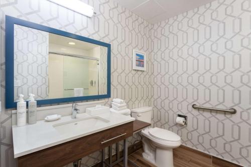 Habitación adaptada para personas de movilidad reducida - No fumadores - Cama extragrande del hotel HAMPTON INN BUFFALO-SOUTH-I-90. Foto 5