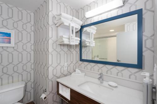 Habitación con cama extragrande y sofá cama - No fumadores del hotel HAMPTON INN BUFFALO-SOUTH-I-90