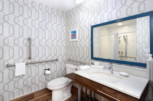 Habitación con cama extragrande y ducha a ras de suelo - Adaptada para personas de movilidad reducida - No fumadores del hotel HAMPTON INN BUFFALO-SOUTH-I-90. Foto 1