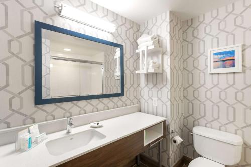 Habitación con cama extragrande y sofá cama - No fumadores del hotel HAMPTON INN BUFFALO-SOUTH-I-90. Foto 6