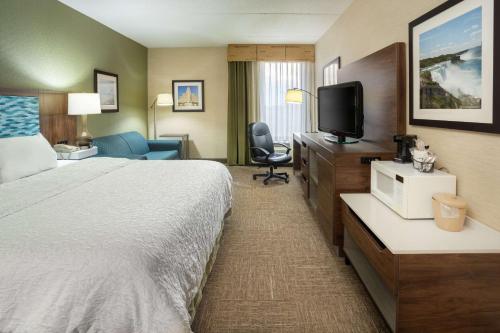Habitación con cama extragrande y sofá cama - No fumadores del hotel HAMPTON INN BUFFALO-SOUTH-I-90. Foto 8