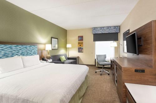 Habitación con cama extragrande y sofá cama - No fumadores del hotel HAMPTON INN BUFFALO-SOUTH-I-90. Foto 11