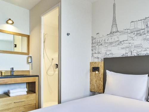 Pop Room with a double bed del hotel greet Hotel Paris Nord 18ème. Foto 2