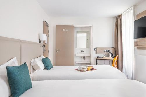 Habitación Doble - 2 camas del hotel Courcelles Médéric