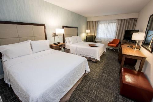 Habitación adaptada para personas de movilidad reducida - 2 camas grandes - No fumadores del hotel Hampton Inn Albany-Western Ave/University Area, NY. Foto 3