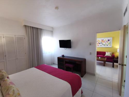 Suite de 1 dormitorio - Sección de montaña del hotel Canto Del Sol Puerto Vallarta All Inclusive. Foto 4
