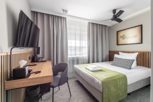 Habitación Individual Estándar del hotel Airinn Vilnius. Foto 2
