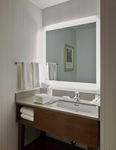 Habitación Doble - Adaptada para personas con discapacidad auditiva - 2 camas dobles del hotel Hilton Garden Inn Long Island City New York. Foto 4