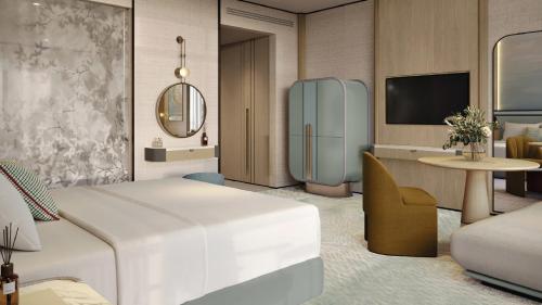 Habitación Doble Premium con balcón y vistas al puerto deportivo - 2 camas individuales del hotel Intercontinental Dubai Marina, An Ihg