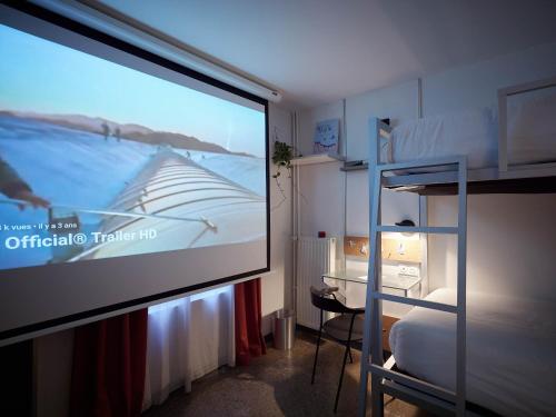 Habitación cuádruple del hotel French Theory