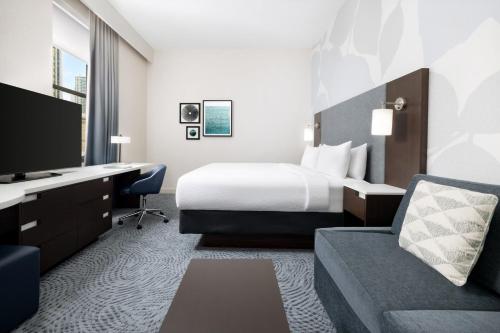 Estudio Doble Executive con sofá cama - Cama extragrande del hotel Residence Inn by Marriott New York Downtown Manhattan/World Trade Center Area. Foto 4