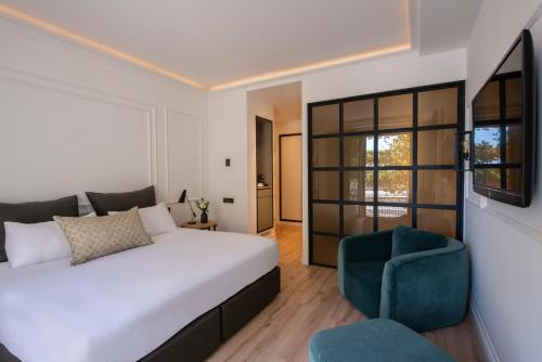 Habitación doble Lujo del hotel Serras Barcelona. Foto 6
