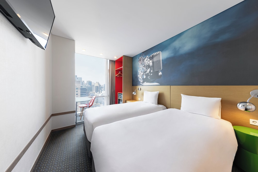 Estándar 2 camas individuales del hotel Ibis Styles Ambassador Seoul Myeongdong. Foto 3