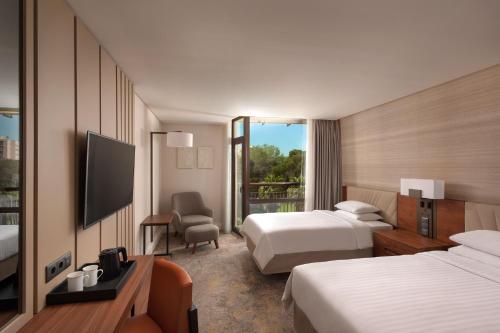 Signature Twin, Guest room, 2 Twins, Balcony del hotel Lisbon Marriott