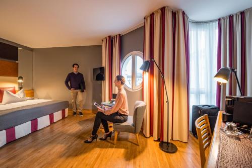 Habitación Doble Privilege con cama supletoria del hotel Mercure Hotel Berlin Zentrum. Foto 6