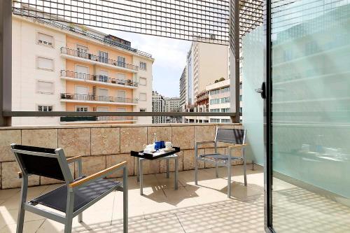 Habitación Doble con terraza del hotel Eurostars Lisboa Parque. Foto 5
