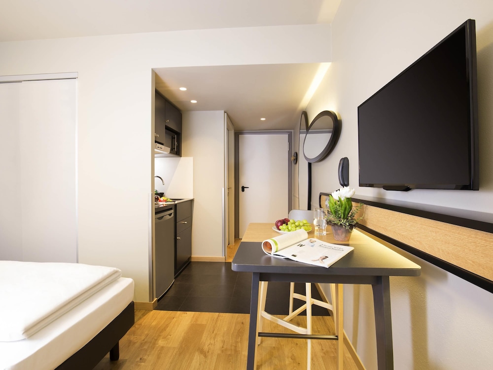 Estudio con cama doble del hotel Adagio Access München City Olympiapark. Foto 2