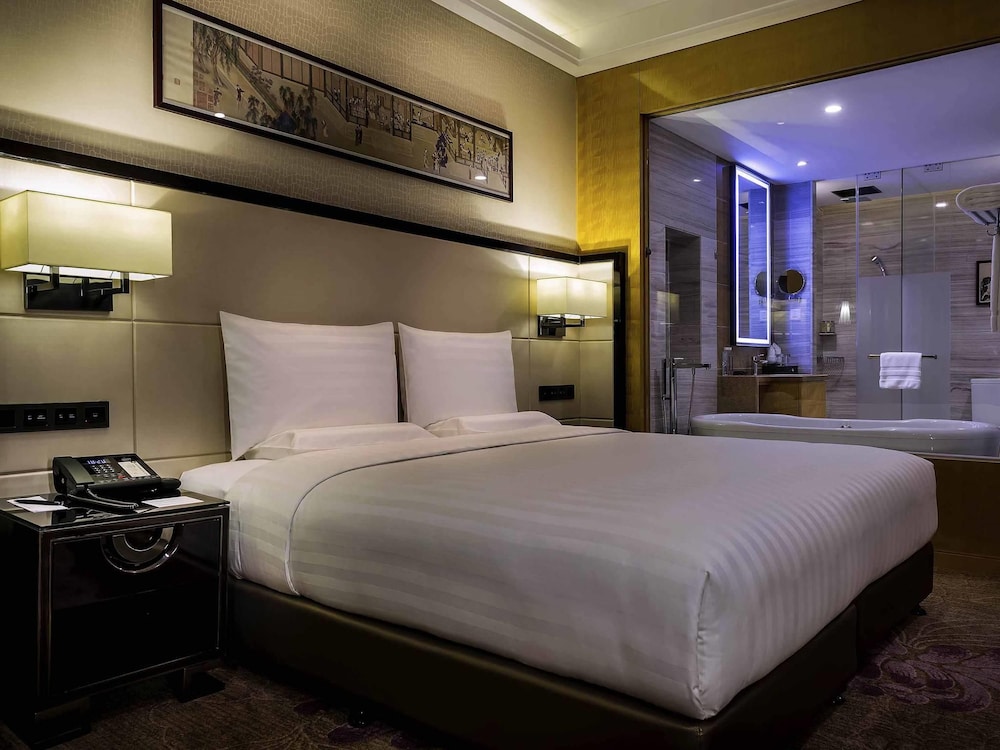 Habitación Deluxe, 1 cama de matrimonio grande del hotel Pullman Qingdao Ziyue