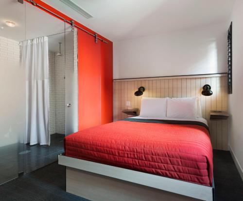 Habitación Pod - Cama doble grande del hotel Pod 39