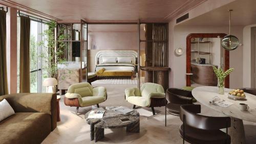 Suite de 1 dormitorio con sofá cama del hotel Indigo London K West Shepherd's Bush by IHG. Foto 2