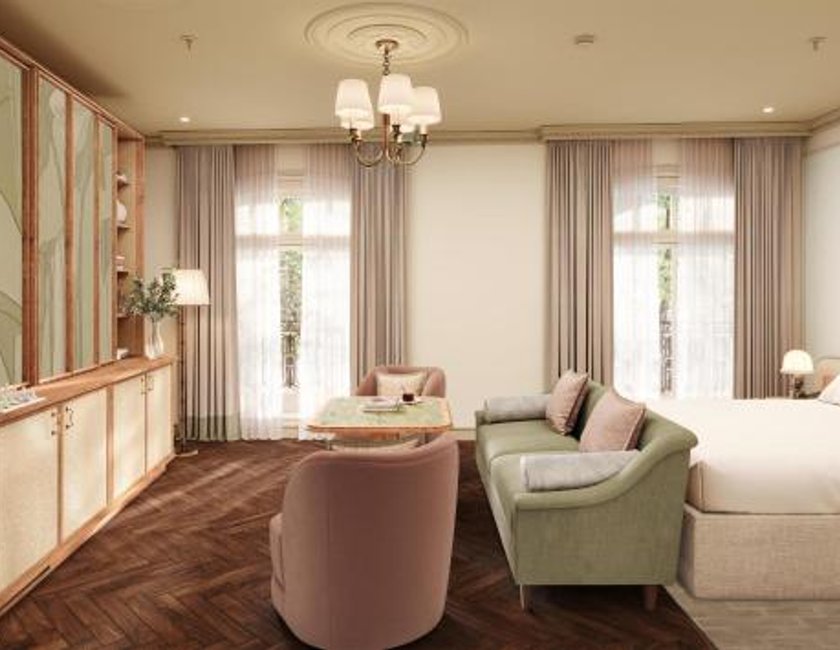 Waldorf Junior King Suite del hotel The Waldorf Hilton, London. Foto 1